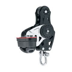 Harken 57mm Carbo fiddle with cam cleat. Great  for small keelboats and big boats, for trimlines and sheeting systems. See this block and all our other Harken products on this page. 