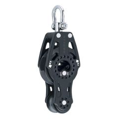 Harken 57mm Carbo fiddle with ratchet. Great  for small keelboats and big boats, for trimlines and sheeting systems. See this block and all our other Harken products on this page. 