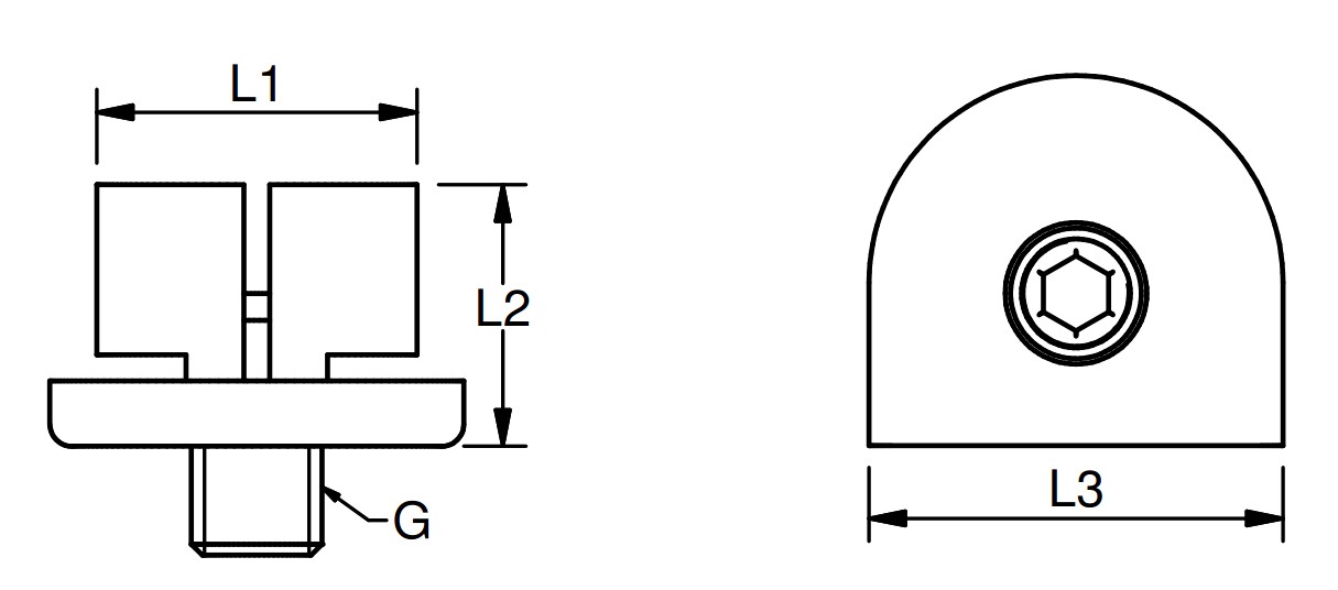 BWPLUG Plug for backplate (6161..) drawing