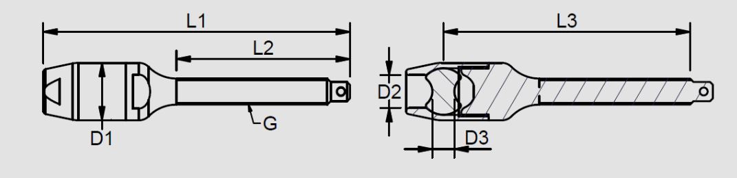 BWRP80A Rope Stud Terminal Right UNF drawing