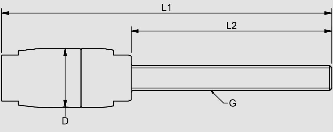 BWRP80SK Rope Stud Terminal Right Metrical drawing