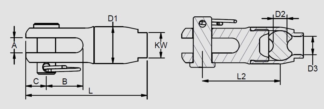 BWRP84 Rope Fork Terminal drawing