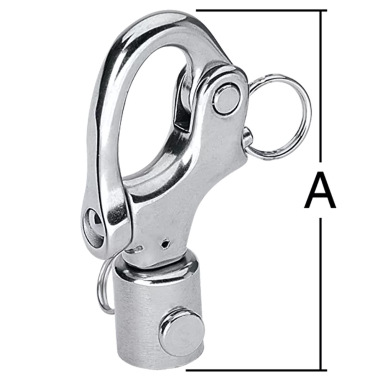 HK1584 Stainless Steel midrange snap shackle drawing